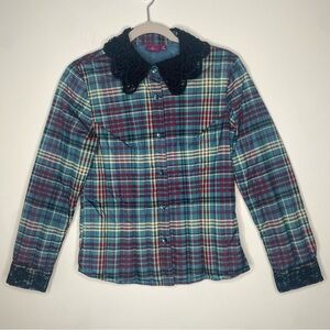 Cardocile Plaid Down Puffer Jacket in size M